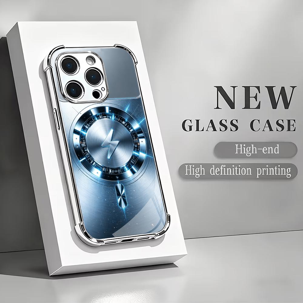 Pc Case Tempered Glass - 실버 충전 발광 링 강화 HD