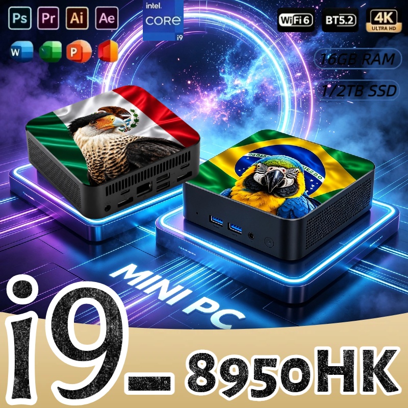 Pc Gaming Intel - 미니 PC 코어 i9-8950HK 16GB 램