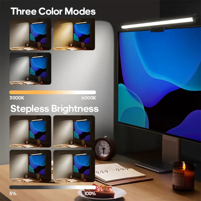 USB 전원 LED 모니터 라이트 바, RGB 색상 변 - No Rgb Gaming Pc 리뷰 및 가격