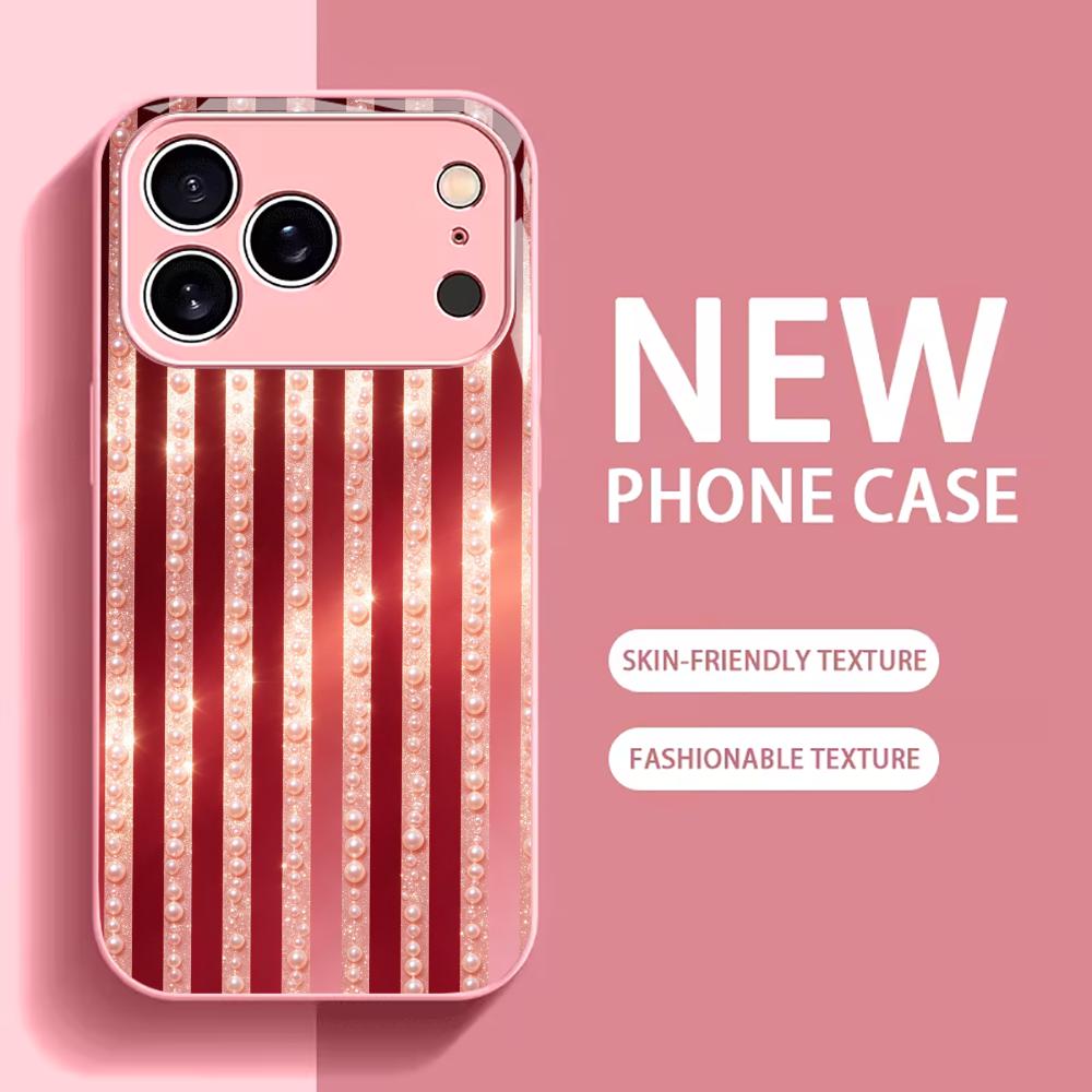 핑크 크리스탈 스트라이프 소녀용 강화 HD 글래스 패션 - Pc Case Tempered Glass 리뷰 및 가격