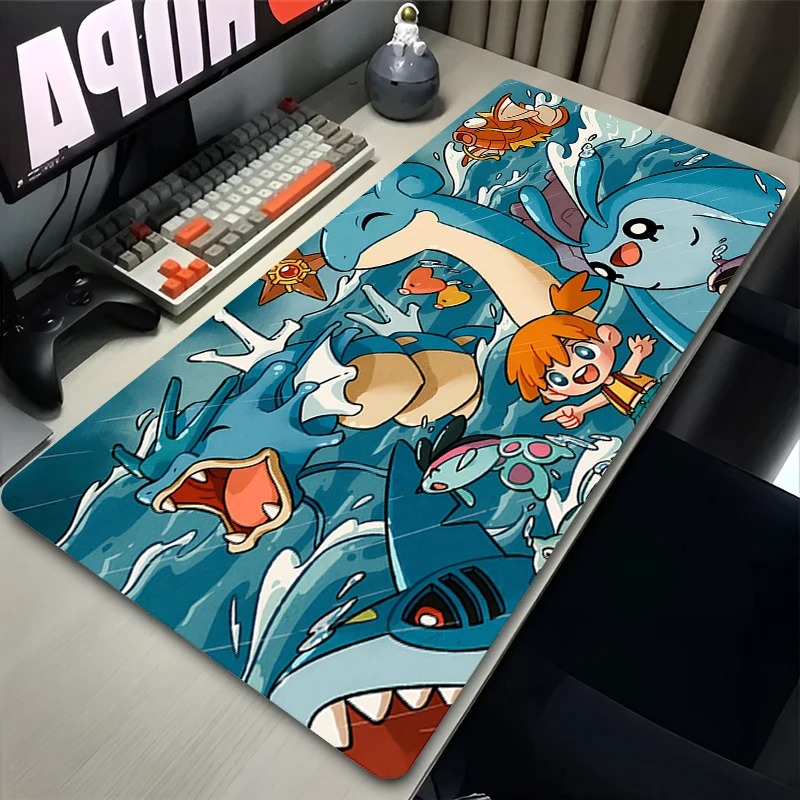 거대한 파도 일본 애니메이션 마우스 패드 노트북 G-g - Pc Gaming Keyboards 리뷰 및 가격