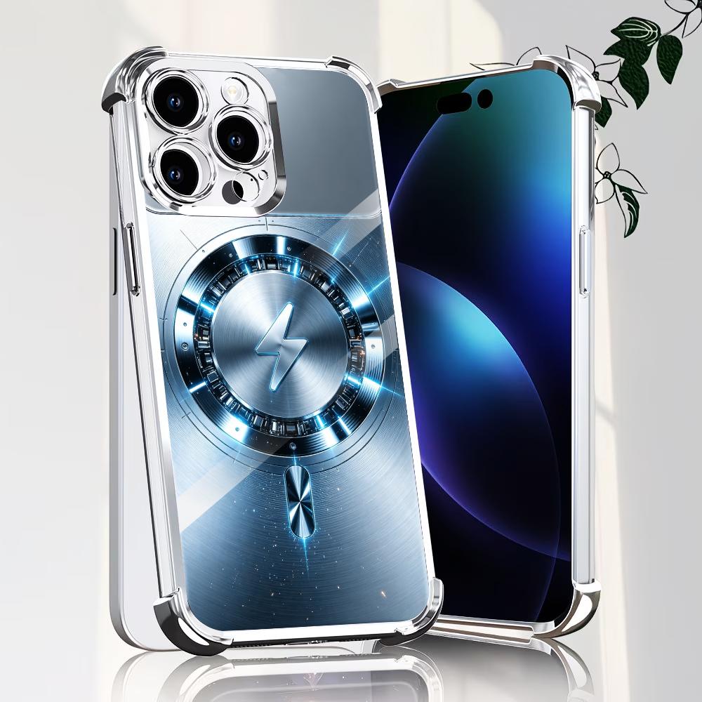 실버 충전 발광 링 강화 HD 글래스 패션 폰 케이스  - Pc Case Tempered Glass 리뷰 및 가격