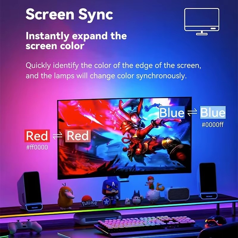 RGB 게이밍 라이트 스트립 모니터 백라이트 LED 디 - No Rgb Gaming Pc 리뷰 및 가격