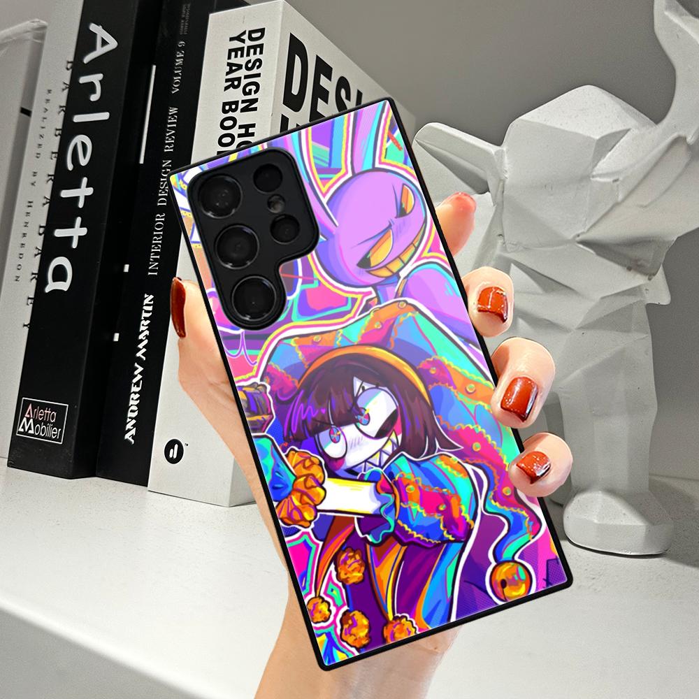 애니메이션 A-어메이징 디지털 서커스 폰 케이스 삼성  - Pc Case Tempered Glass 리뷰 및 가격