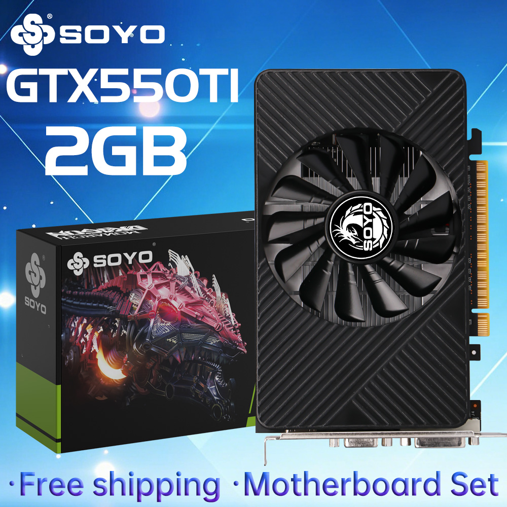 SOYO GTX 550TI 그래픽 카드 GDDR5 2G - Pc Gaming Graphics Card 리뷰 및 가격