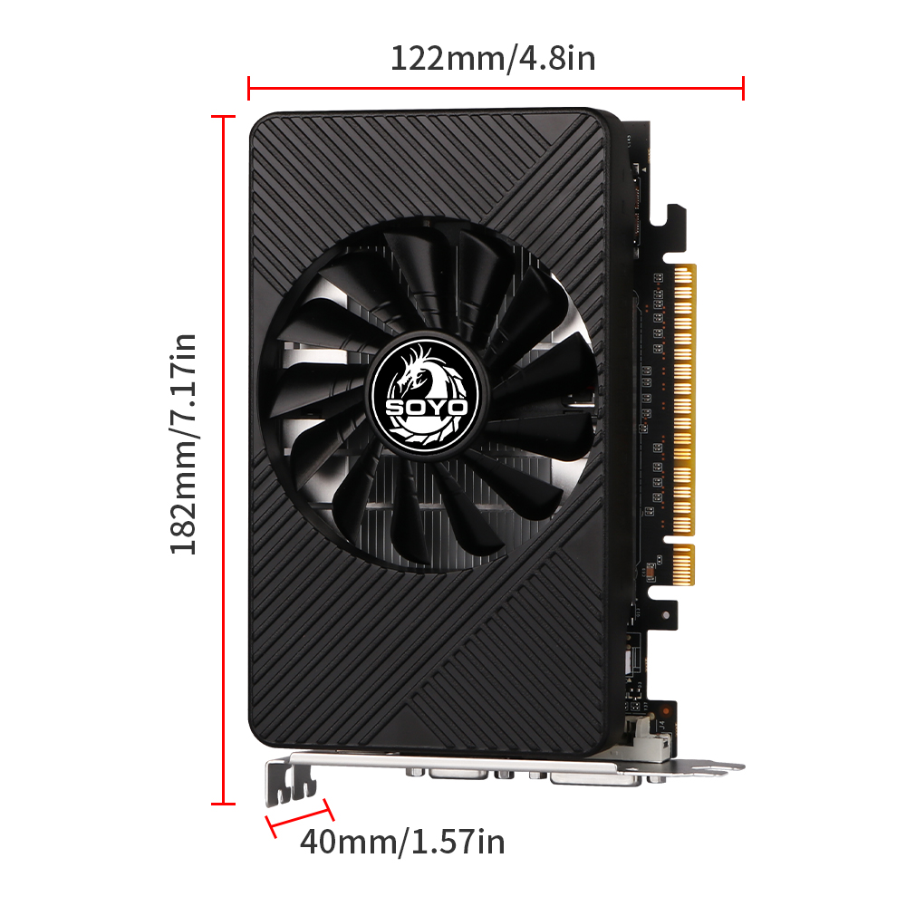 SOYO GTX 550TI 그래픽 카드 GDDR5 2G - Pc Gaming Graphics Card 리뷰 및 가격